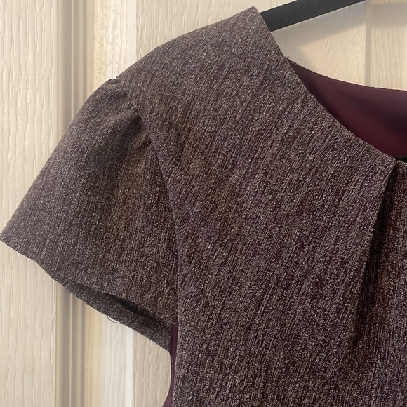 Plum Peplum Dress - Picture 4 of 4